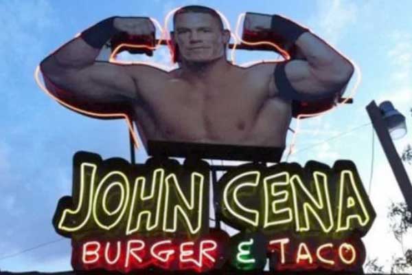 John Cena Burger & Taco: Mexico’s Unauthorized WWE-Themed Restaurant (Photos)