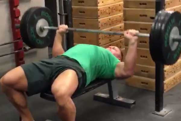 John Cena Bench Pressing 3 Months Ahead Of Schedule (Video)