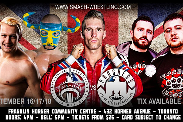 Big Names Announced for Co Branded PROGRESS/Smash Wrestling Events in September