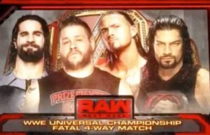 Fatal 4 Way Will Determine The Next WWE Universal Champion