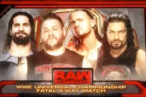 Fatal 4 Way Will Determine The Next WWE Universal Champion