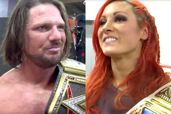 AJ Styles & Becky Lynch React To Their Title Wins (Videos), WWE No Mercy Promo