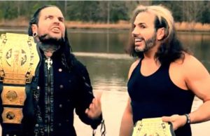 Matt and Jeff Hardy “Reincarnate” the TNA Tag Team Title Belts