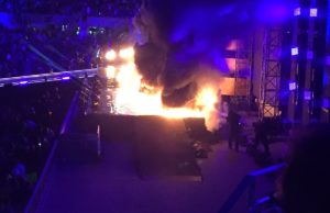 WrestleMania Stage Catches Fire During Undertaker’s Exit