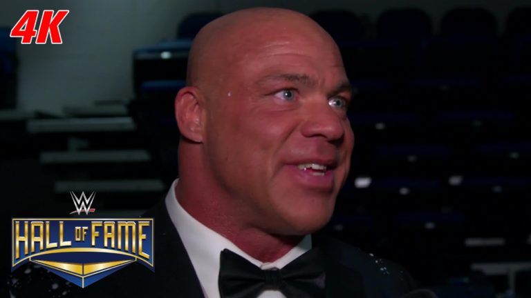 Kurt Angle Gets Choked Up While Watching Career Highlights, Comments On His Hall of Fame Speech