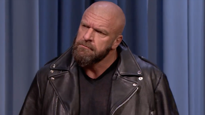 Triple H Slams Jimmy Fallon Through His Desk (Video)