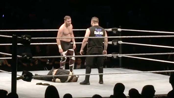 Kevin Owens & Sami Zayn Join Forces At WWE Live Event (Video)