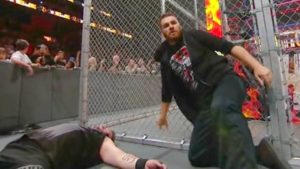 (Photo) Shane McMahon’s Son Flips Off Sami Zayn At HIAC