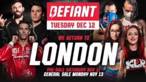 Defiant Wrestling (ex-WCPW) Heading to London in December