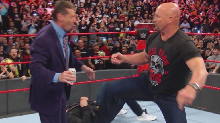 Steve Austin Returns To WWE RAW & Delivers Stunners To The McMahons (VIDEO)