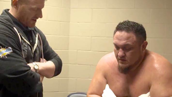 Video: Samoa Joe Gets Checked Out After Suffering Injury On RAW