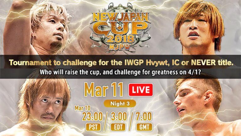 New Japan Cup Night Three Results: Naito vs. Sabre Jr, Ibushi vs. Yoshi-Hashi