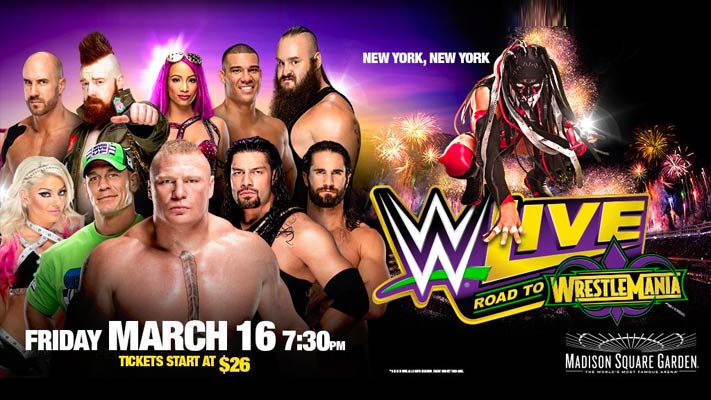 WWE MSG Live Results (3/16): Lesnar In Action, Cena Teams With Nikki