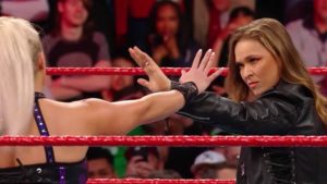 Ronda Rousey Gets Physical With Dana Brooke At RAW (Video)