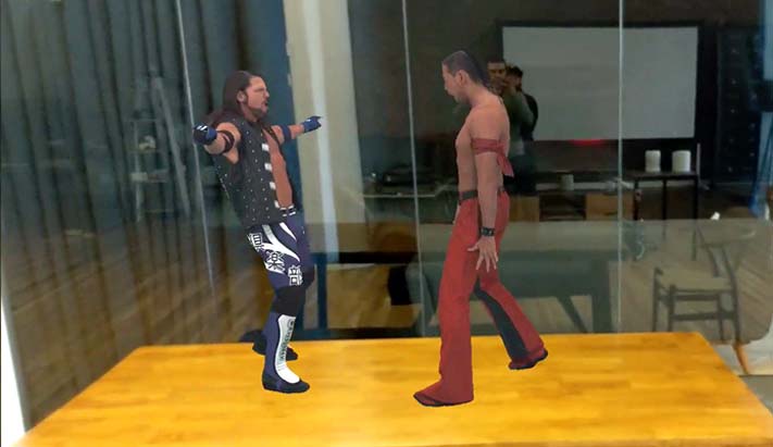 First Look At  WWE Augmented Reality Holograms By Littlstar (Videos)