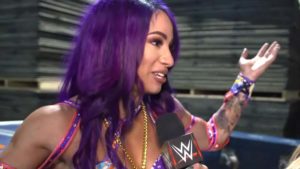 Sasha Banks Sporting A New Tattoo On Raw