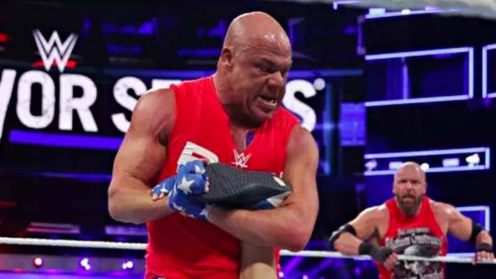 Kurt Angle Says Lesnar’s Shooting Star Press At WM 19 Was His Idea