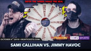 MLW Books “Spin The Wheel, Make A Deal” Match: Sami Callihan Vs Jimmy Havoc