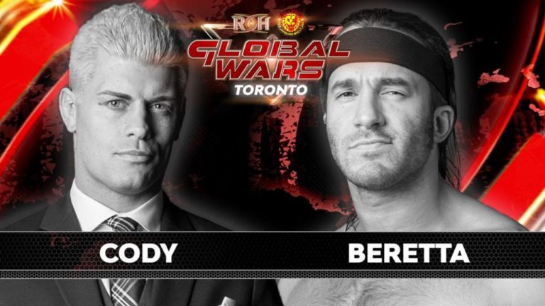 Cody vs Beretta IWGP United States Title Match Announced For Global Wars Toronto