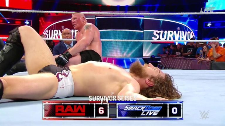 Brock Lesnar Defeats Daniel Bryan In Champion vs. Champion Survivor Series Match