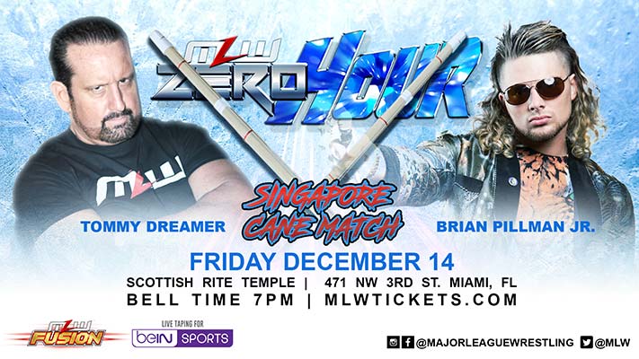 Dreamer vs. Pillman Singapore Cane Match Announced For MLW Miami (12/14)