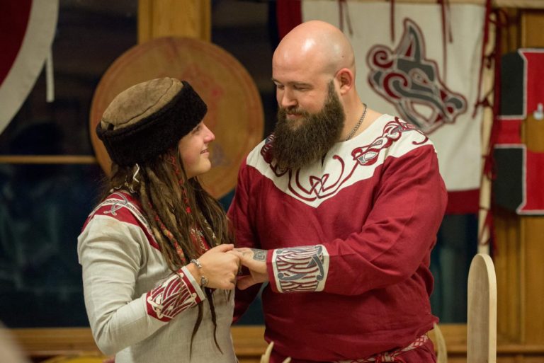 Sarah Logan & Ray Rowe Married In Viking Ceremony (Photos)