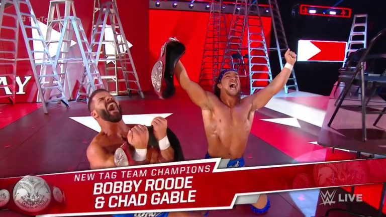 Chad Gable & Bobby Roode Win WWE RAW Tag Team Titles