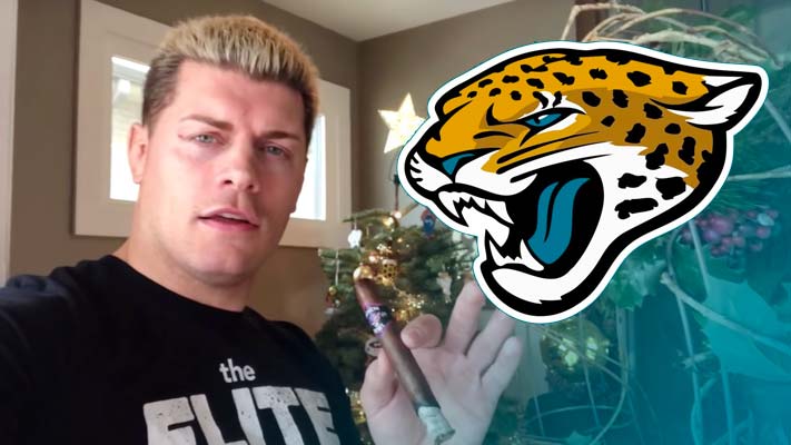 Cody Shows Off Jacksonville Jaguars Inspired Belt For Wrestle Kingdom (Photo)