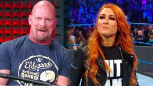 Becky Lynch Hits Stunner To Steve Austin (Video)