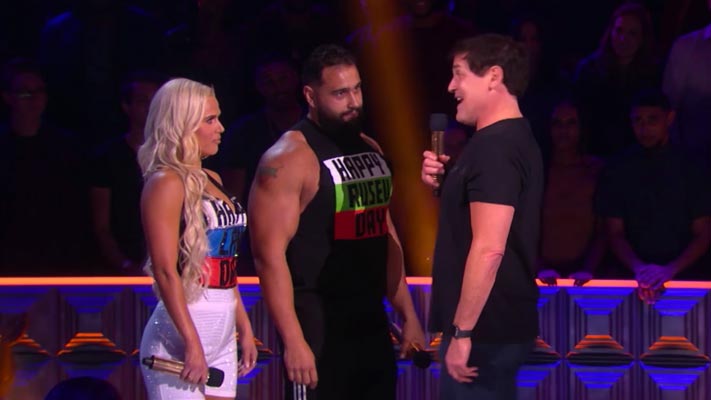 Rusev & Lana Take On Mark Cuban In Rap Battle On Drop The Mic (Video)