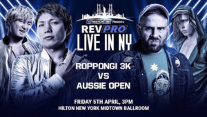 Roppongi 3K Announced For Rev Pro WrestleMania Weekend