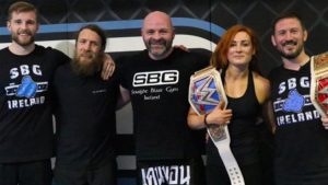 WWE Champ-Champ Becky Lynch, Daniel Bryan Workout with Conor McGregor’s Head Coach