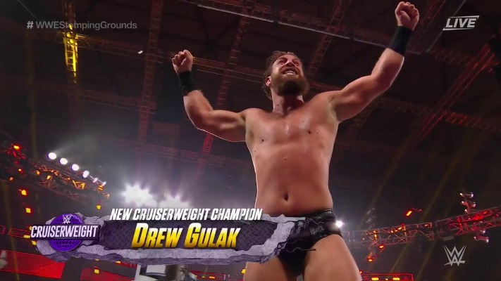 Drew Gulak Wins Cruiserweight Title At WWE Stomping Grounds