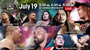 NJPW G1 Climax 29 Day 6 Results: Moxley vs. Ishii