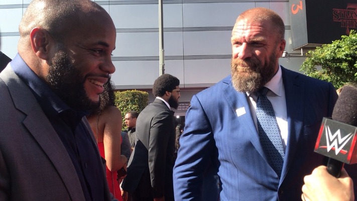 Daniel Cormier Jokes With Triple H About Fighting Brock Lesnar In WWE