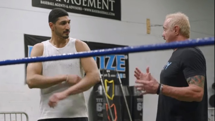 NBA’s Enes Kanter Takes Part In Wrestling Training With DDP (Video)