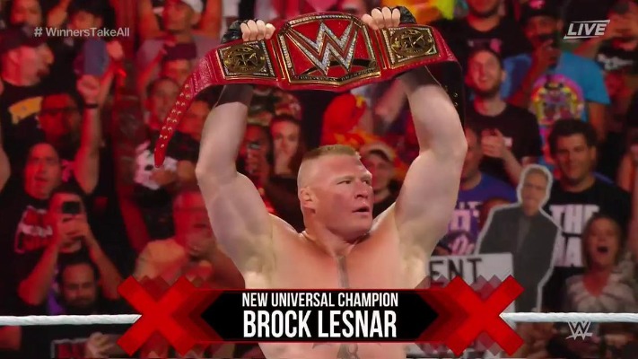 Brock Lesnar Wins Universal Title At WWE Extreme Rules