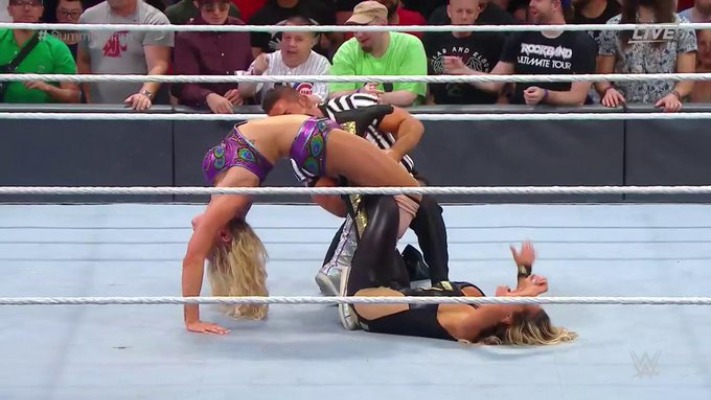 Charlotte Flair Defeats Trish Stratus At WWE SummerSlam