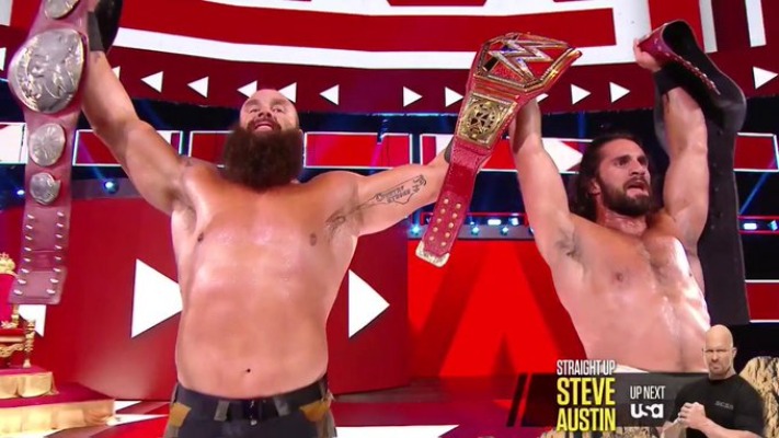 Braun Strowman & Seth Rollins Win WWE RAW Tag Team Titles