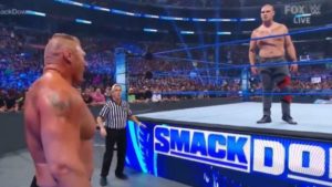 Brock Lesnar Wins WWE Title, Gets Attacked By Cain Velasquez