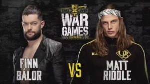 Finn Balor vs. Matt Riddle Set For NXT TakeOver WarGames (11/23)