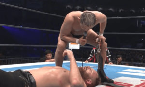 Minoru Suzuki Confronts Jon Moxley at Wrestle Kingdom