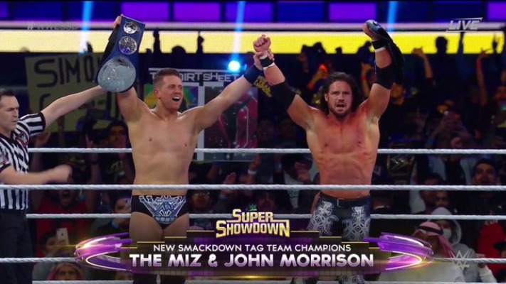 John Morrison & The Miz Win SmackDown Tag Team Titles At WWE Super ShowDown