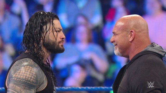 Roman Reigns and Goldberg