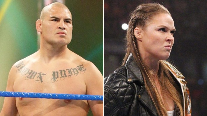 Cain Velasquez & Ronda Rousey Visit WWE Headquarters (Photo)