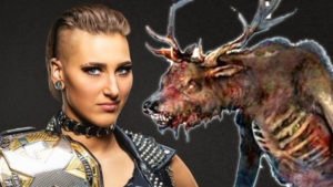 Updated Look At Rhea Ripley’s New Wendigo Leg Tattoo