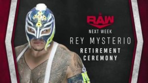 Rey Mysterio Retirement Ceremony Announced For Next Week’s RAW