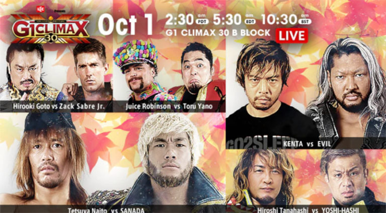 Results: NJPW G1 Climax 30 Day 8