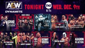 AEW Dynamite Preview (12/9): Shaq Debuts, Sting & Kenny Omega