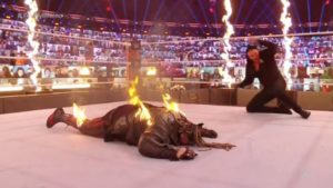 Randy Orton Wins Firefly Inferno Match, Burns The Fiend At WWE TLC